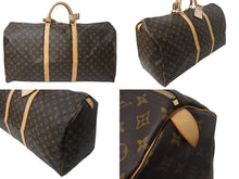Load image into Gallery viewer, 極美品 LOUIS VUITTON ルイヴィトン キーポル60 ボストンバッグ M41422 モノグラム PVC レザー ブラウン 中古 4b000794