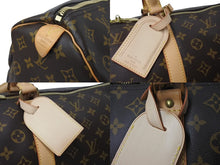 Load image into Gallery viewer, 極美品 LOUIS VUITTON ルイヴィトン キーポル60 ボストンバッグ M41422 モノグラム PVC レザー ブラウン 中古 4b000794