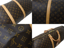 Load image into Gallery viewer, 極美品 LOUIS VUITTON ルイヴィトン キーポル60 ボストンバッグ M41422 モノグラム PVC レザー ブラウン 中古 4b000794
