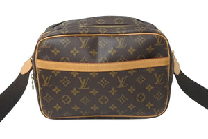 LOUIS VUITTON ルイヴィトン リポーターPM ショルダーバッグ M45254 モノグラム ブラウン ゴールド金具 美品 中古 4b001162