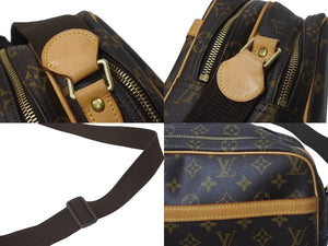 LOUIS VUITTON ルイヴィトン リポーターPM ショルダーバッグ M45254 モノグラム ブラウン ゴールド金具 美品 中古 4b001162