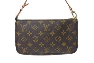 LOUIS VUITTON ルイヴィトン アクセサリーポーチ ポシェットアクセソワール M51980 モノグラム ブラウン 美品 中古 4b001166