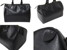 Load image into Gallery viewer, LOUIS VUITTON ルイヴィトン スピーディ25 ハンドバッグ M59022 エピレザー ブラック ゴールド金具 美品 中古 4b001167