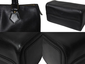LOUIS VUITTON ルイヴィトン スピーディ25 ハンドバッグ M59022 エピレザー ブラック ゴールド金具 美品 中古 4b001167
