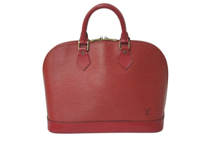 LOUIS VUITTON ルイヴィトン アルマPM ハンドバッグ M5214E エピ レザー ゴールド金具 カスティリアンレッド 美品 中古 4b001171