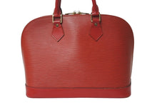 Load image into Gallery viewer, LOUIS VUITTON ルイヴィトン アルマPM ハンドバッグ M5214E エピ レザー ゴールド金具 カスティリアンレッド 美品 中古 4b001171