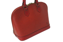 Load image into Gallery viewer, LOUIS VUITTON ルイヴィトン アルマPM ハンドバッグ M5214E エピ レザー ゴールド金具 カスティリアンレッド 美品 中古 4b001171