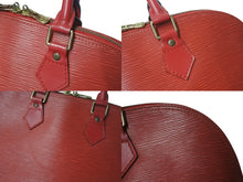 Load image into Gallery viewer, LOUIS VUITTON ルイヴィトン アルマPM ハンドバッグ M5214E エピ レザー ゴールド金具 カスティリアンレッド 美品 中古 4b001171