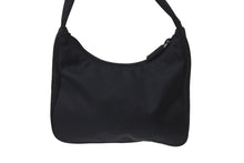 Load image into Gallery viewer, 極美品 PRADA プラダ ホーボー ハンドバッグ ワンショルダーバッグ MV515 トライアングルロゴ ナイロン ブラック 中古 4b001175