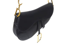 Load image into Gallery viewer, Christian Dior クリスチャンディオール サドルバッグ ワンショルダーバッグ RU 0062 レザー ブラック ガリアーノ期 美品 中古 4b001181
