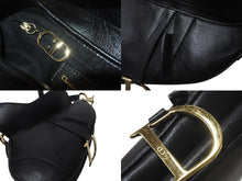 Load image into Gallery viewer, Christian Dior クリスチャンディオール サドルバッグ ワンショルダーバッグ RU 0062 レザー ブラック ガリアーノ期 美品 中古 4b001181