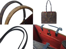 Load image into Gallery viewer, 極美品 LOUIS VUITTON ルイヴィトン モノグラム ジャイアント リバース オンザゴーMM トートバッグ M45321 ブラウン 中古 4b001183