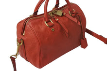 Load image into Gallery viewer, LOUIS VUITTON ルイヴィトン スピーディー25 バンドリエール ハンドバッグ M40758 レッド モノグラムアンプラント レザー 美品 中古 4b001187