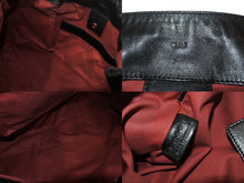 Load image into Gallery viewer, Chloe クロエ ヴィクトリア トートバッグ ハンドバッグ ロゴプレート カーフレザー ブラック ゴールド金具 美品 中古 4b001192