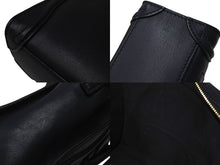 Load image into Gallery viewer, CELINE セリーヌ ラゲージ ナノ 2WAY ショルダーバッグ ハンドバッグ イタリア製 レザー シルバー シルバー金具 美品 中古 4b001193