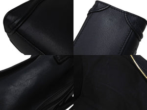 CELINE セリーヌ ラゲージ ナノ 2WAY ショルダーバッグ ハンドバッグ イタリア製 レザー シルバー シルバー金具 美品 中古 4b001193
