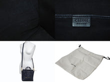 Load image into Gallery viewer, CELINE セリーヌ ラゲージ ナノ 2WAY ショルダーバッグ ハンドバッグ イタリア製 レザー シルバー シルバー金具 美品 中古 4b001193