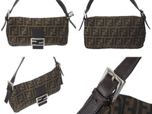 Load image into Gallery viewer, FENDI フェンディ ズッカ柄 マンマバケット ワンショルダーバッグ 26424 ブラウン シルバー金具 美品 中古 4b001207
