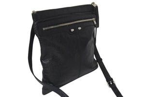 BALENCIAGA バレンシアガ ネオスケッチ ショルダーバッグ ブラック レザー 390924 黒 シルバー金具 美品 中古 4b001208