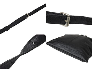 BALENCIAGA バレンシアガ ネオスケッチ ショルダーバッグ ブラック レザー 390924 黒 シルバー金具 美品 中古 4b001208