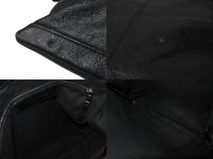 BALENCIAGA バレンシアガ ネオスケッチ ショルダーバッグ ブラック レザー 390924 黒 シルバー金具 美品 中古 4b001208