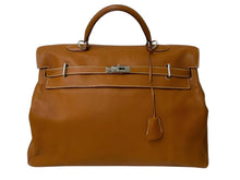 Load image into Gallery viewer, 極美品 激レア HERMES エルメス ケリー50 ハンドバック ゴールド トリヨンクレマンス シルバー金具 □N刻印 中古 4b001269