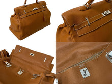 Load image into Gallery viewer, 極美品 激レア HERMES エルメス ケリー50 ハンドバック ゴールド トリヨンクレマンス シルバー金具 □N刻印 中古 4b001269