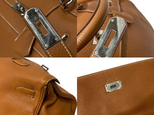 Load image into Gallery viewer, 極美品 激レア HERMES エルメス ケリー50 ハンドバック ゴールド トリヨンクレマンス シルバー金具 □N刻印 中古 4b001269