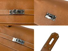 Load image into Gallery viewer, 極美品 激レア HERMES エルメス ケリー50 ハンドバック ゴールド トリヨンクレマンス シルバー金具 □N刻印 中古 4b001269