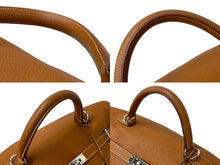 Load image into Gallery viewer, 極美品 激レア HERMES エルメス ケリー50 ハンドバック ゴールド トリヨンクレマンス シルバー金具 □N刻印 中古 4b001269