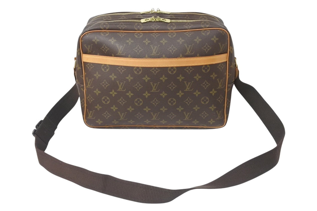 LOUIS VUITTON ルイヴィトン ショルダーバッグ リポーターGM モノグラム M45252 ブラウン ゴールド金具 美品 中古 4b001212