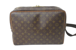 LOUIS VUITTON ルイヴィトン ショルダーバッグ リポーターGM モノグラム M45252 ブラウン ゴールド金具 美品 中古 4b001212