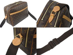 LOUIS VUITTON ルイヴィトン ショルダーバッグ リポーターGM モノグラム M45252 ブラウン ゴールド金具 美品 中古 4b001212
