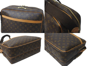 LOUIS VUITTON ルイヴィトン ショルダーバッグ リポーターGM モノグラム M45252 ブラウン ゴールド金具 美品 中古 4b001212