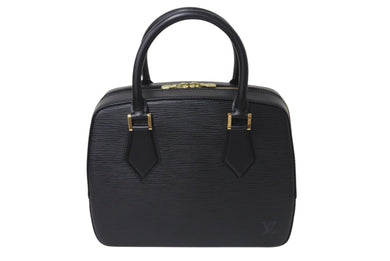 極美品 LOUIS VUITTON ルイヴィトン サブロン ハンドバッグ M52042 ブラック エピレザー ゴールド金具 中古 4b001213
