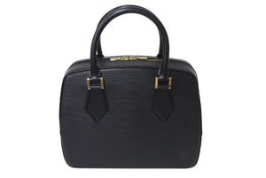 極美品 LOUIS VUITTON ルイヴィトン サブロン ハンドバッグ M52042 ブラック エピレザー ゴールド金具 中古 4b001213