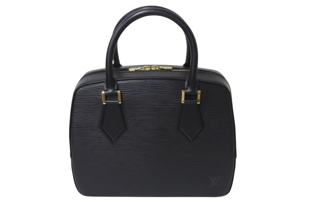 極美品 LOUIS VUITTON ルイヴィトン サブロン ハンドバッグ M52042 ブラック エピレザー ゴールド金具 中古 4b001213