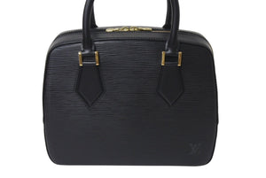 極美品 LOUIS VUITTON ルイヴィトン サブロン ハンドバッグ M52042 ブラック エピレザー ゴールド金具 中古 4b001213