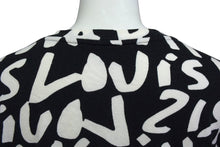 Load image into Gallery viewer, LOUIS VUITTON ルイヴィトン 半袖Tシャツ WOTS09JES サイズM グラフィティ Vネック ブラック ホワイト 美品 中古 4b001227