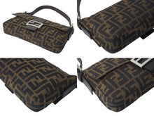 Load image into Gallery viewer, FENDI フェンディ マンマバケット ワンショルダーバッグ 26424 ズッカ柄 ブラウン キャンバス レザー シルバー金具 美品 中古 4b001231