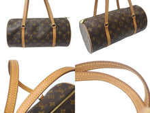 Load image into Gallery viewer, LOUIS VUITTON ルイヴィトン パピヨン30 ハンドバッグ M51385 筒型 モノグラムキャンバス ブラウン 美品 中古 4b001235