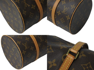 LOUIS VUITTON ルイヴィトン パピヨン30 ハンドバッグ M51385 筒型 モノグラムキャンバス ブラウン 美品 中古 4b001235