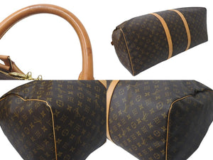 LOUIS VUITTON ルイヴィトン キーポル60 ボストンバッグ M41422 モノグラム PVC レザー ブラウン 美品 中古 4b001236