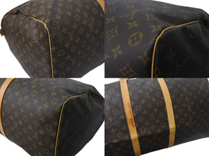 LOUIS VUITTON ルイヴィトン キーポル60 ボストンバッグ M41422 モノグラム PVC レザー ブラウン 美品 中古 4b001236
