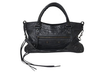 Load image into Gallery viewer, BALENCIAGA バレンシアガ ハンドバッグ ファースト ブラック レザー 103208 ブラック金具 美品 中古 4b001267