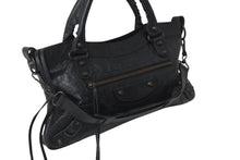 Load image into Gallery viewer, BALENCIAGA バレンシアガ ハンドバッグ ファースト ブラック レザー 103208 ブラック金具 美品 中古 4b001267