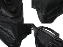 Load image into Gallery viewer, BALENCIAGA バレンシアガ ハンドバッグ ファースト ブラック レザー 103208 ブラック金具 美品 中古 4b001267