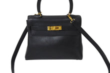 Load image into Gallery viewer, エルメス HERMES ○V刻印 ミニケリー 20 ブラック ヴォーガリバー 内縫い 2WAY ショルダーバッグ 美品 中古 4b001272