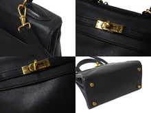 Load image into Gallery viewer, エルメス HERMES ○V刻印 ミニケリー 20 ブラック ヴォーガリバー 内縫い 2WAY ショルダーバッグ 美品 中古 4b001272