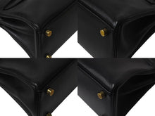 Load image into Gallery viewer, エルメス HERMES ○V刻印 ミニケリー 20 ブラック ヴォーガリバー 内縫い 2WAY ショルダーバッグ 美品 中古 4b001272